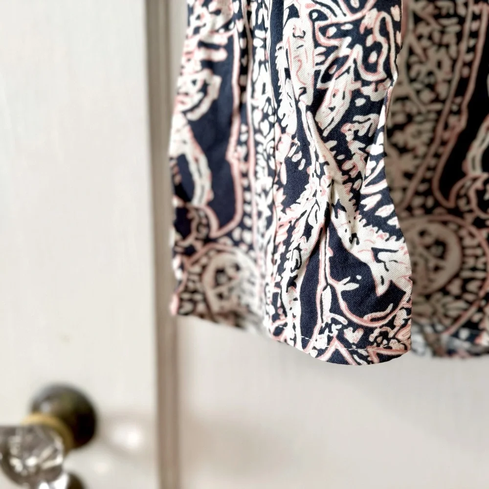Anthropologie | Tiny Caviana Patterned Long Sleeve Shirtdress XS - Picture 8 of 12